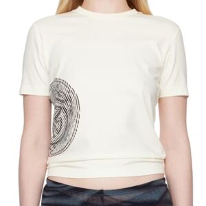 Jean Paul Gaultier Off-White 'The Laurel Stamped' Baby T-shirt